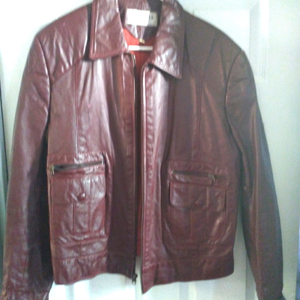 Vintage  100% leather jacket,James Dean style